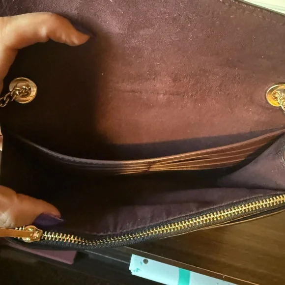 Coach Georgie Crossbody With Rivets | Black Pebble Leather | Gold Hardware | Cha - Picture 3 of 6